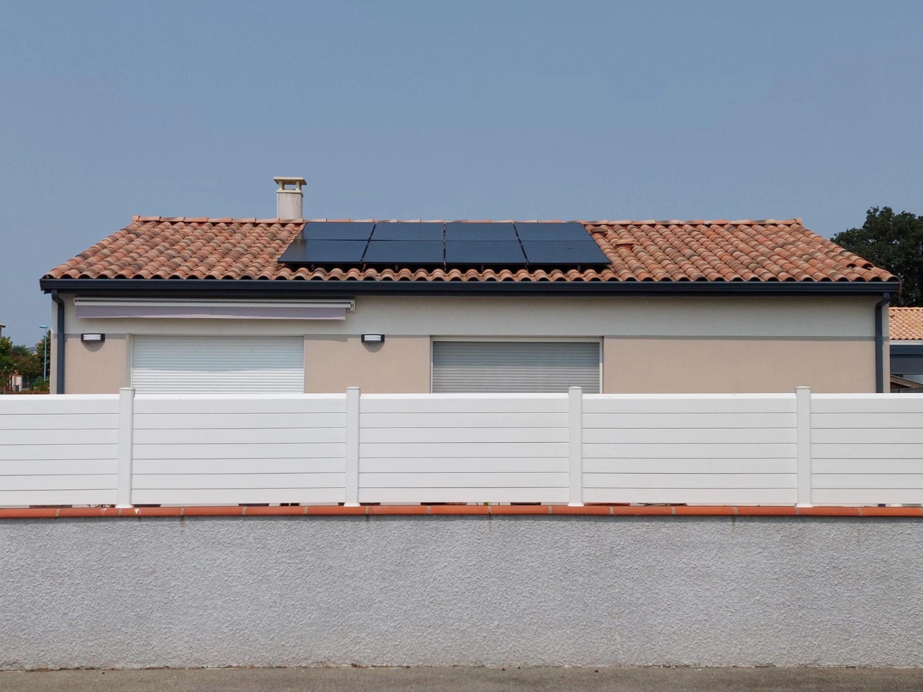 Installation photovoltaïque à Montlaur, chantier Eliance